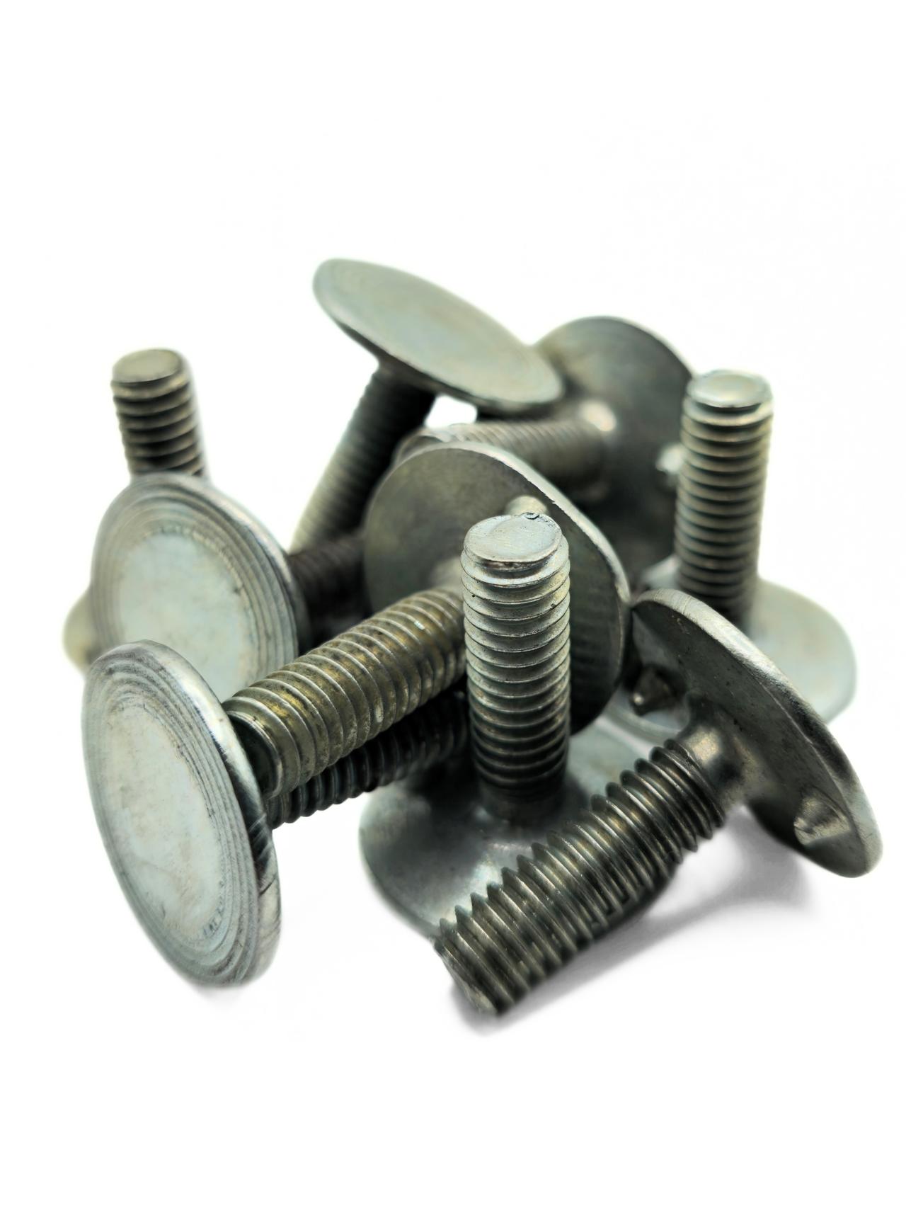 Tornillos p/ correa y noria ZINCADO 5/16" x 29mm cabeza 27mm