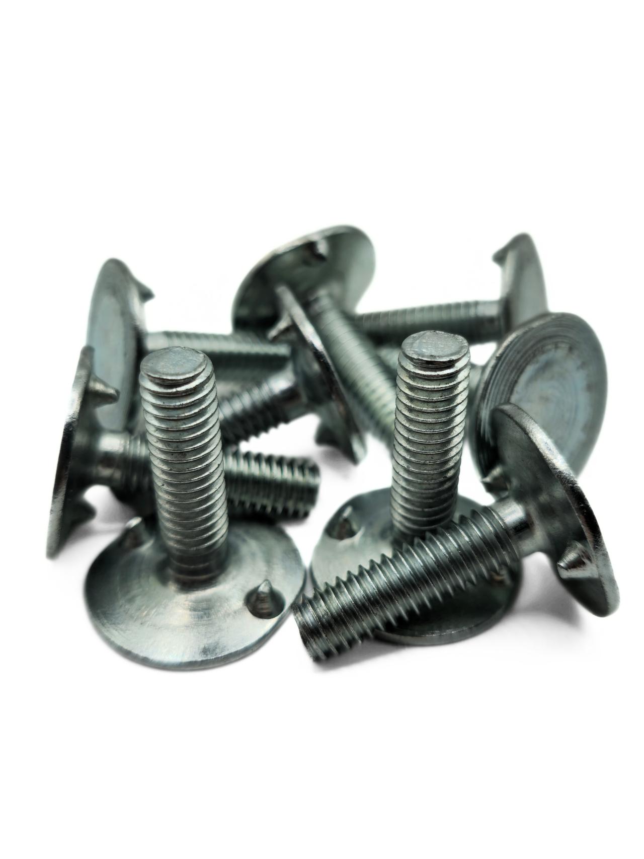 Tornillos p/ correa y noria ZINCADO 5/16" x 32mm cabeza 27mm